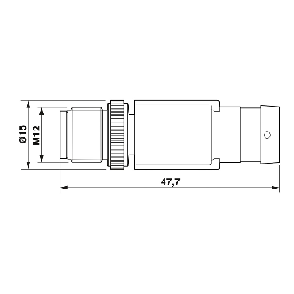 M12D Fem Droit 4p/M12D Mâle Droit 4p; PVC Blindé 4x0.34 Vert 10m - NBC-M12MSD/10,0-93B/M12FSD CMC-Lire la description