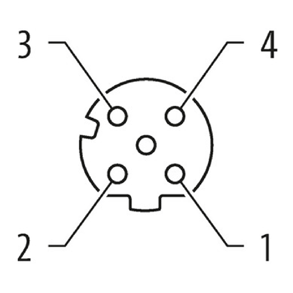 M12D Fem Droit 4p/RJ45 4p; Câble Blindé Vert Cpc 16m, CAT5 - 7000-44621-7961600-Lire la description