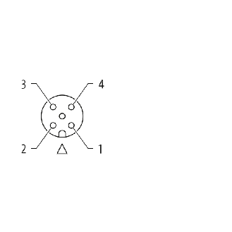 M12A Fem Droit 4p/M12A Mâle 4p; PUR 4x0.34 Noir Cpc 1m - CAM12.A4-11230419-Lire la description