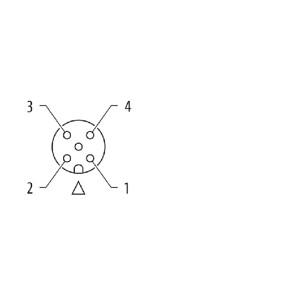M12A Fem Droit 4p/M12A Mâle 4p; PUR 4x0.34 Noir Cpc 1m - CAM12.A4-11230419-Lire la description