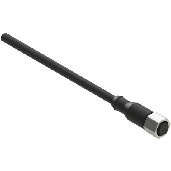 M12A Fem Droit 12p Inox; Câble PUR Noir 10m - VF CA12UD0M-X M12A Fem Droit 12p Inox; Câble PUR Noir 10m - VF CA12UD0M-X-Lire la description