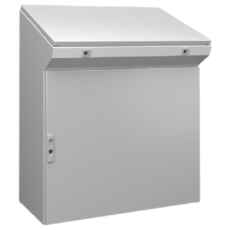 Pupitre monobloc IP55-RAL7035 - L800 H960 P400 - TP 6748.600-Lire la description