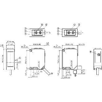 Cellule EAP PNP P=2.5m Pot. Laser LO/DO / M08 4P - WTT190L-P2236-Lire la description