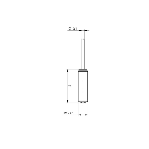 Cellule Barrage (R) AMPLI P=75m IR M12x41mm Inox Câble 5m PVC - DGR/01-2A-Lire la description