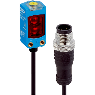 Cellule EAP en V PNP/NPN P=50mm PinPoint IOL LO/DO / M12 4P+C0.2m PVC - WTV4FE-84161120A00-Lire la description