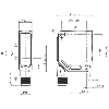 Cellule EAP PNP/NPN P=400mm Laser IO-Link 10-30Vdc / M12 4P - WTB12L-24161720A00