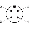 Cellule EAP PNP/NPN P=150mm 2lignes rouge IO-Link LO/DO M12 4P+C0.15m - WTB4ST-84161120A00