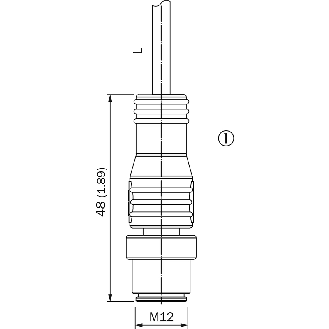 Cellule EAP PNP/NPN P=150mm 2lignes rouge IO-Link LO/DO M12 4P+C0.15m - WTB4ST-84161120A00-Lire la description