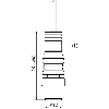 Cellule EAP PNP/NPN P=150mm 2lignes rouge IO-Link LO/DO M12 4P+C0.15m - WTB4ST-84161120A00