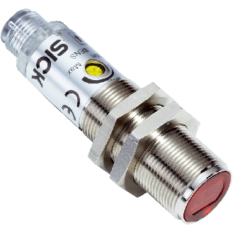 Cellule Barrage (E+R) PNP P=28m LO M18 Plast. Axial / M12 4P - VSE180-2F32432-Lire la description