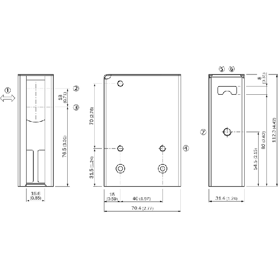 Cellule Ex EAP PNP P=1,6m Pot. IR LO/DO / M12 4P+C0.3m PVC - WTB27X-3P3411-Lire la description