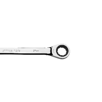 Jetech 27mm Clé mixte à cliquet - Clé polygonale en acier de qualité industrielle Cr-V au fini chrome poli-Lire la description