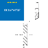 CMW - Vorgebohrte Scheibe - Stahl - Doppelzahn - 16B2 - 32 Zähne - 25,4 mm Teilung mit 25 mm Bohrung.