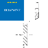 CMW - Vorgebohrte Scheibe - Stahl - Doppelzahn - 16B2 - 42 Zähne - 25,4 mm Abstand mit 25 mm Bohrung.