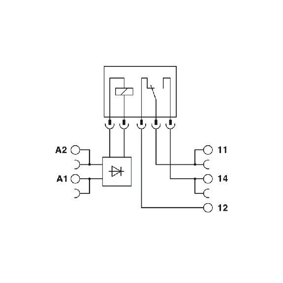 Interface PLC, 1 contact inverseur, tension d'entrée 24Vdc, à vis - PLC-RSC- 24DC/21AU-Lire la description