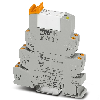 Module-relais, 14mm, DPDT, Push-In, 24Vdc - PLC-RPT- 24DC/21-21-Lire la description