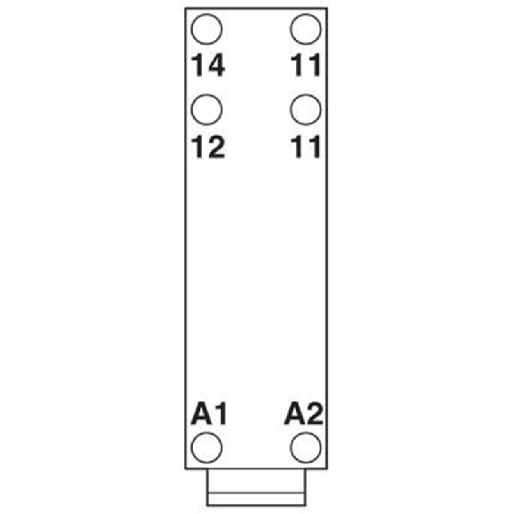 Module porte-relais, avec relais, SPDT, tension d'entrée 24VAC/DC - EMG 10-REL/KSR- 24/21-LC-Lire la description