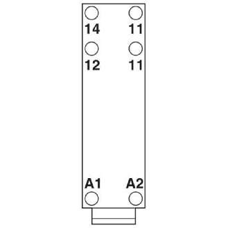 Module porte-relais, avec relais, SPDT, tension d'entrée 24VAC/DC - EMG 10-REL/KSR- 24/21-LC-Lire la description
