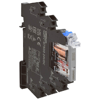 Module-relais, 6mm, SPDT, 6A, bornes push-in, 24Vac/dc - G2RV-ST500 24VAC/DC-Lire la description