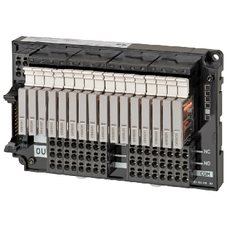 Borne relais Sortie API, 16 canaux, connecté en interne, NPN, push-in - G70V-SOC16P-C4-Lire la description