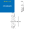 CMW - Vorgebohrtes Ritzel - Stahl - Doppelzahnrad - 24B2 - 21 Zähne - Teilung 38,1 mm mit 30 mm Bohrung.