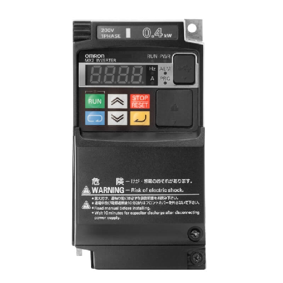 Vdf MX2, IP20, 1x200-240V ND: 3,0kW/12,0A HD: 2,2kW/11,0A, SANS RAD - 3G3MX2-AB022-P-E-Lire la description