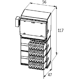 Cube20 Module de sorties, IP20, 16 sorties digitales 2A - 56117 | Cube20 DO16-Lire la description