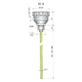 Détecteur de niveau capacitif 110-220VAC-Lire la description