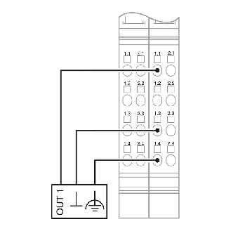 Module 1 sortie analogique 0-20 mA, 4-20 mA, 0-10 V - IB IL AO 1/SF-PAC-Lire la description