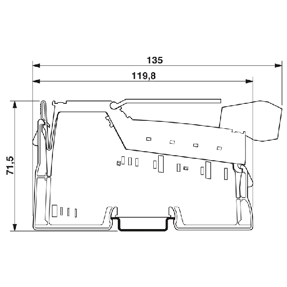 Module 1 sortie analogique 0-20 mA, 4-20 mA, 0-10 V - IB IL AO 1/SF-PAC-Lire la description