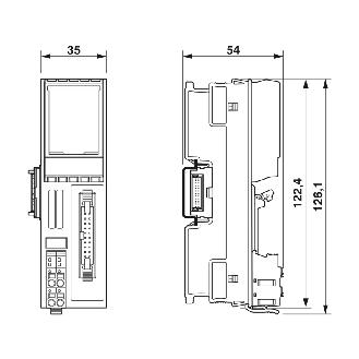 Module 16 sorties TOR 24VDC, 500mA, raccord FLK20, Axioline F - AXL F DO16 FLK 1H-Lire la description