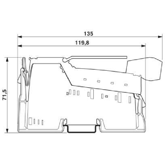 Module 2 sorties, 0-20 mA, 4-20 mA, 0-10 V, 2 fils - IB IL AO 2/SF-PAC-Lire la description