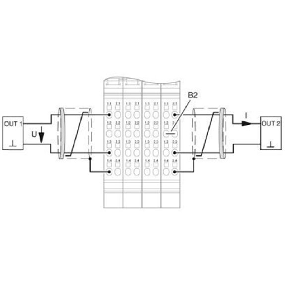 Module 2 sorties, 0-20 mA, 4-20 mA, 0-10 V, 2 fils - IB IL AO 2/SF-PAC Module 2 sorties, 0-20 mA, 4-20 mA, 0-10 V, 2 fils - IB IL AO 2/SF-PAC-Lire la description