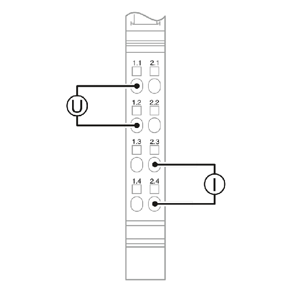 Module 2 sorties, 0-20 mA, 4-20 mA, ±20 mA, 0-10 V, ±10 V, 2 fils - IB IL AO 2/UI-PAC-Lire la description