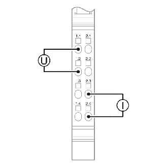 Module 2 sorties, 0-20 mA, 4-20 mA, ±20 mA, 0-10 V, ±10 V, 2 fils - IB IL AO 2/UI-PAC-Lire la description