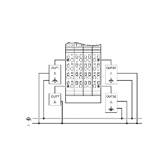 Module 32 sorties TOR 24Vcc 500mA 1 fil - IB IL 24 DO 32/HD-PAC-Lire la description