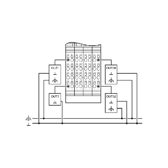 Module 32 sorties TOR 24Vcc 500mA 1 fil - IB IL 24 DO 32/HD-PAC Module 32 sorties TOR 24Vcc 500mA 1 fil - IB IL 24 DO 32/HD-PAC-Lire la description
