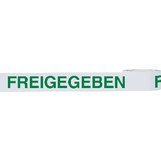 Klebeband Freigegeben, weiß/grün, Polypropylen, selbstklebend, 50mm, 66m/Rolle-Beschreibung lesen