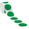 Markierungspunkt, blanko, grün, Folie, selbstklebend, Ø 75mm, 100/Rolle Markierungspunkt, blanko, grün, Folie, selbstklebend, Ø 75mm, 100/Rolle