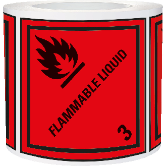 Verpackungskennzeichen Klasse 3 - Flammable Liquid-Beschreibung lesen
