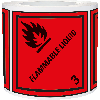 Verpackungskennzeichen Kl. 3 - Flammable Liquid, Folie, seewasserbeständig, 100x100mm, 500/Rolle, IMDG-Code, GGVSEB, ADR Verpackungskennzeichen Kl. 3 - Flammable Liquid, Folie, seewasserbeständig, 100x100mm, 500/Rolle, IMDG-Code, GGVSEB, ADR