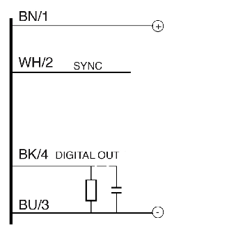 Ultrason Directe PNP NO/NF P100-900mm M18 Plast. Axial M12 4P - UK1C/GP-0ESY-Lire la description