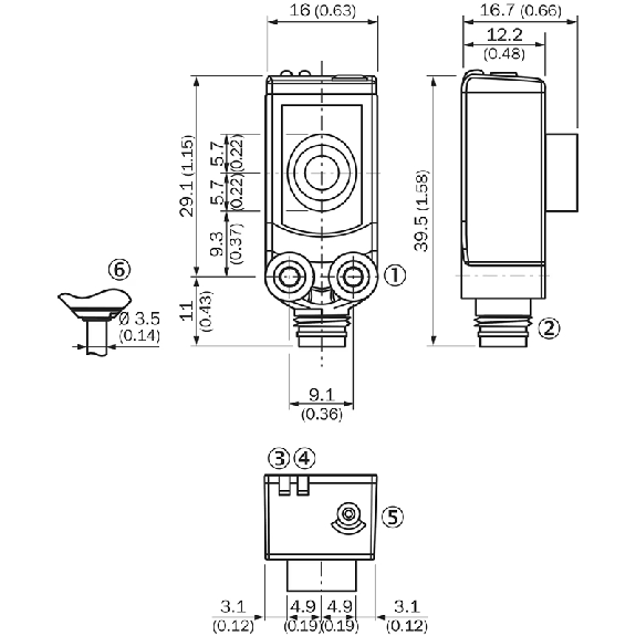 Ultrason Directe Multi mode PNP/NPN P=150mm IO-Link LO/DO / M08 3P - UC4-1334B-Lire la description