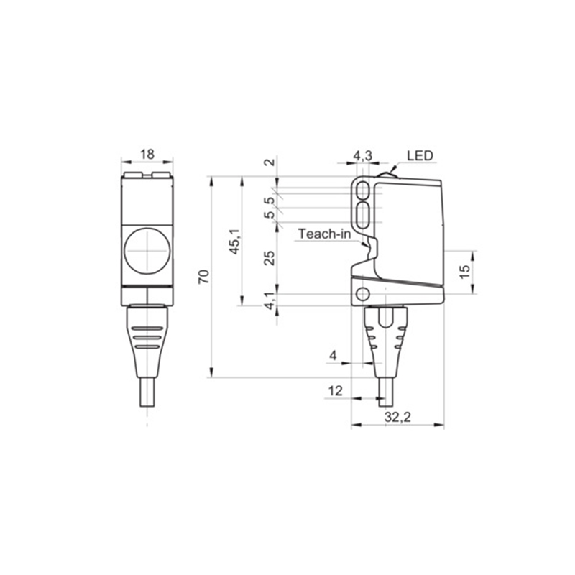 Ultrason Directe ANA 0-10V P100-1000mm qTeach / Câble 2m - U500.DA0-UA1B.72CU (U500.DA0-11135772) Ultrason Directe ANA 0-10V P100-1000mm qTeach / Câble 2m - U500.DA0-UA1B.72CU (U500.DA0-11135772)-Lire la description