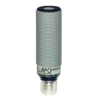 Ultrason Directe ANA P=40-300mm 4-20mA M18 Plast. Axial / M12 4P - UK6A/H2-0EUL-Lire la description