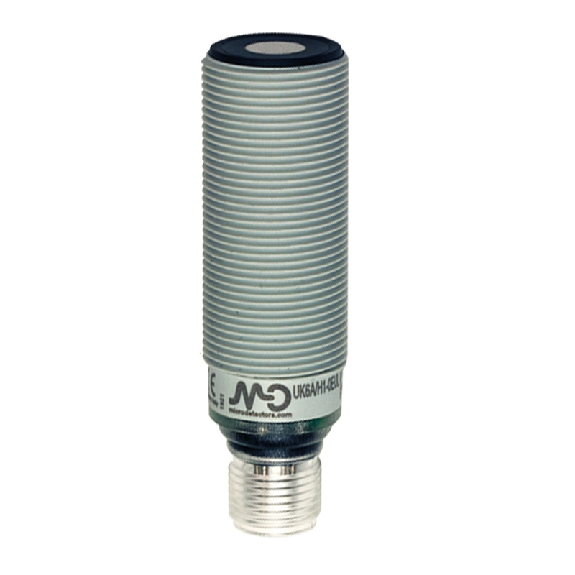 Ultrason Directe ANA P=40-300mm 4-20mA M18 Plast. Axial / M12 4P - UK6A/H2-0EUL-Lire la description