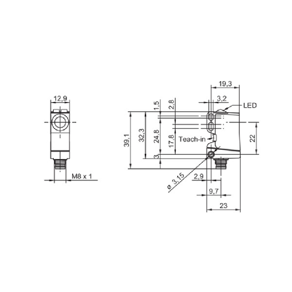 Ultrason Directe ANA 0-10V P15-500mm IO-Link Rect. Plast. / M12 4P - U300.D50-DPMJ.72N (U300.D50-11219488) Ultrason Directe ANA 0-10V P15-500mm IO-Link Rect. Plast. / M12 4P - U300.D50-DPMJ.72N (U300.D50-11219488)-Lire la description