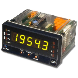 Ind. ASCII entrée RS485 48x96 4 digits 14mm; 85-265Vac/100-300Vdc - MICRA-X-Lire la description