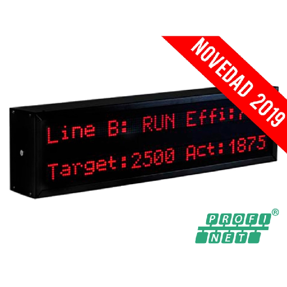 Afficheur alphanum. 3lx6c 50mm PROFINET 1 face IP41 100-240VAC - DT105/3SNN6 Afficheur alphanum. 3lx6c 50mm PROFINET 1 face IP41 100-240VAC - DT105/3SNN6-Lire la description