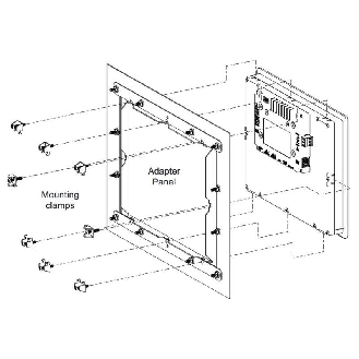 Plaque d'adaptation G306A par des G07 ou CR1000/3000 en 07" - CRA000AD06070000-Lire la description
